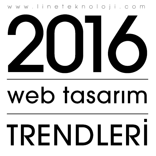 2016 Web Tasarım trendleri